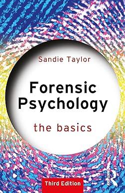 forensic psychology the basics 3rd edition sandie taylor 1032529504, 978-1032529509