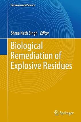 biological remediation of explosive residues 2014 edition shree nath singh 3319010824, 978-3319010823