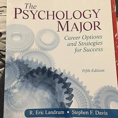 psychology major the career options and strategies for success 5th edition r. landrum, stephen davis