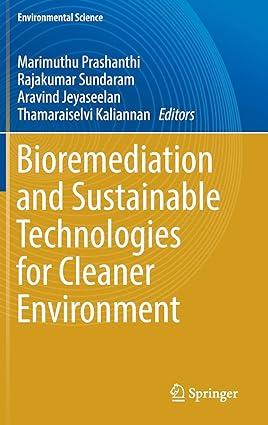 bioremediation and sustainable technologies for cleaner environment 1st edition marimuthu prashanthi,