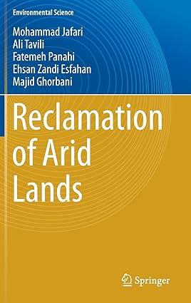 reclamation of arid lands 1st edition mohammad jafari, ali tavili, fatemeh panahi, ehsan zandi esfahan, majid
