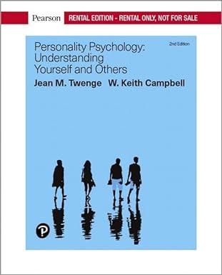 personality psychology understanding yourself and others 2nd edition jean m. twenge, w. keith campbell