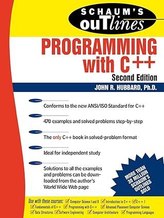 outline of programming with c++ 2nd edition john hubbard 0071353461, 978-0071353465