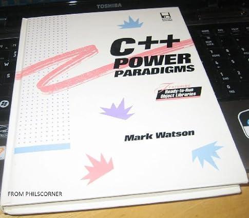 c++ power paradigms 1st edition mark watson 0079117864, 978-0079117861