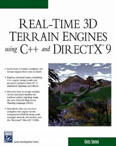 real time 3d terrain engines using c++ and directx9 1st edition greg snook 1584502045, 978-1584502043