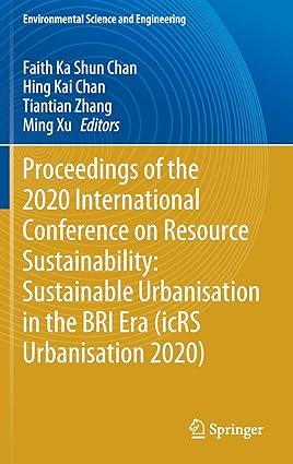 proceedings of the 2020 international conference on resource sustainability sustainable urbanisation in the