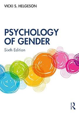 psychology of gender 6th edition vicki s. helgeson 0367331020, 978-0367331023