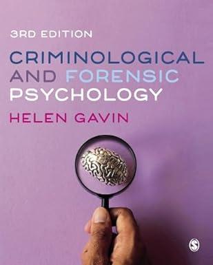 criminological and forensic psychology 3rd edition helen gavin 1529791464, 978-1529791464