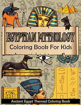 egyptian mythology coloring book for kids 1st edition mpn publishing 8782438081, 979-8782438081