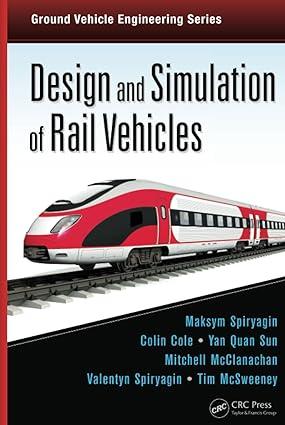 design and simulation of rail vehicles 1st edition maksym spiryagin, colin cole, yan quan sun, mitchell