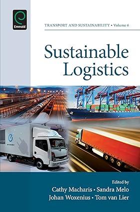sustainable logistics 1st edition cathy macharis 1784410624, 978-1784410629