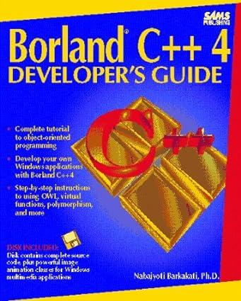 borland c++ 4 developers guide 1st edition nabajyoti barkakati 0672304414, 978-0672304415