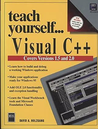 teach yourself visual c++ 1st edition robert j. traister 1558283609, 978-1558283602