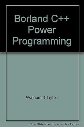 borland c++ power programming 1st edition clayton walnum 1565291727, 978-1565291720