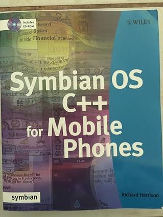 symbian os c++ for mobile phones volume 1 1st edition richard harrison 0470856114, 978-0470856116
