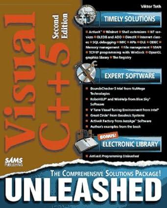 visual c++ 5 unleashed 2nd edition viktor toth 0672310139, 978-0672310133