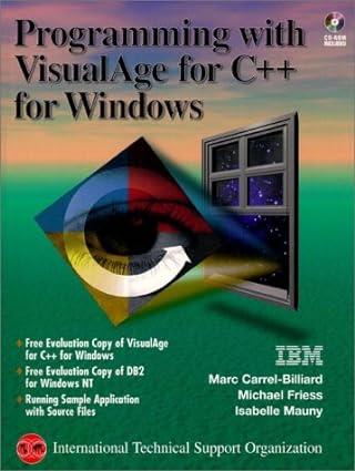 programming with visualage for c++ for windows 1st edition marc carrel-billiard, michael friess, mauny