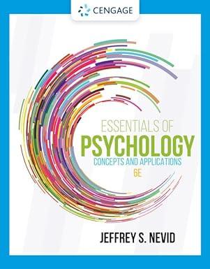 essentials of psychology concepts and applications 6th edition jeffrey s. nevid 0357375580, 978-0357375587