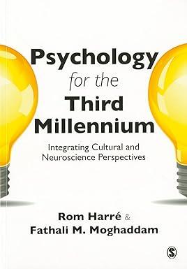 psychology for the third millennium integrating cultural and neuroscience perspectives 1st edition rom harre,