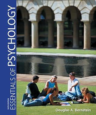 essentials of psychology 6th edition douglas a. bernstein 1133958982, 978-1133958987
