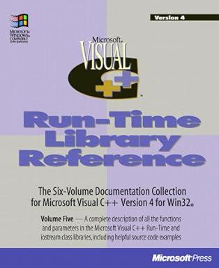 microsoft visual c++ run time library reference 2nd edition microsoft press, microsoft corporation