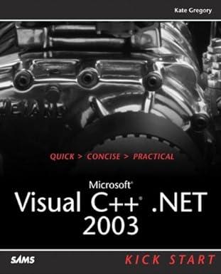microsoft visual c++ .net 2003 1st edition kate gregory 0672326000, 978-0672326004