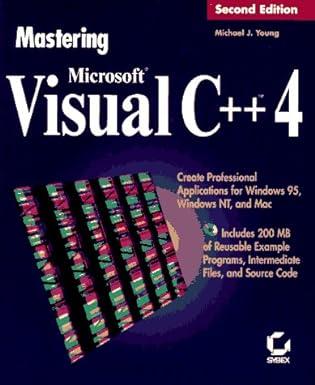 mastering microsoft visual c++ 4 2nd edition michael j. young 078211606x, 978-0782116069