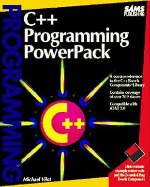 c++ programming powerpack 1st edition michael vilot 0672302799, 978-0672302794
