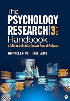 the psychology research handbook a guide for graduate students and research assistants 3rd edition frederick