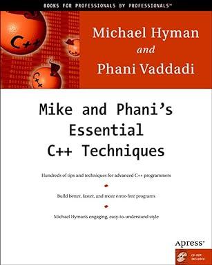 mike and phanis essential c++ techniques 1999 edition michael hyman, phani vaddadi 1893115046, 978-3540662471