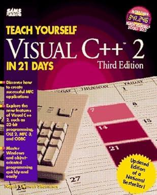 teach yourself visual c++ 2 in 21 days 3rd edition namir clement shammas 0672305348, 978-0672305344