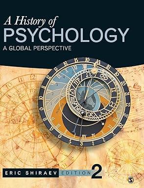 a history of psychology a global perspective 2nd edition eric shiraev 1452276595, 978-1452276595
