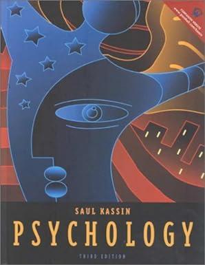 psychology 3rd edition saul m. kassin 0130575879, 978-0130575876