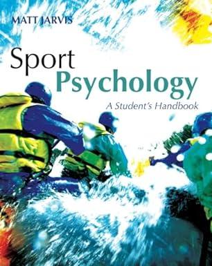 sport psychology a students handbook 1st edition matt jarvis 1841695823, 978-1841695822