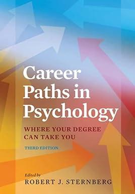 career paths in psychology where your degree can take you 3rd edition robert j. sternberg 1433823101,