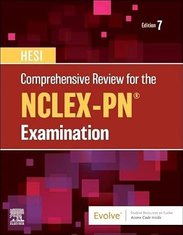 comprehensive review for the nclex-pn examination 7th edition hesi, denise m. korniewicz 0323810322,