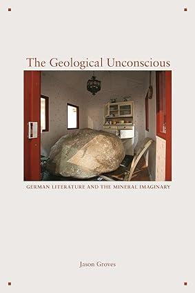the geological unconscious german literature and the mineral imaginary 1st edition jason groves 0823288099,