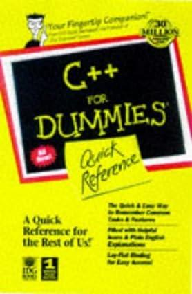 c++ for dummies quick reference 1st edition namir clement shammas 0764502468, 978-0764502460