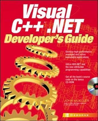 visual c++ .net developers guide 1st edition john mueller 0072132817, 978-0072132816