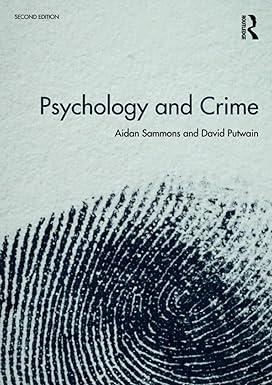 psychology and crime 2nd edition aidan sammons, david putwain 0815369522, 978-0815369523