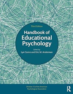 handbook of educational psychology 3rd edition lyn corno 0415894824, 978-0415894821