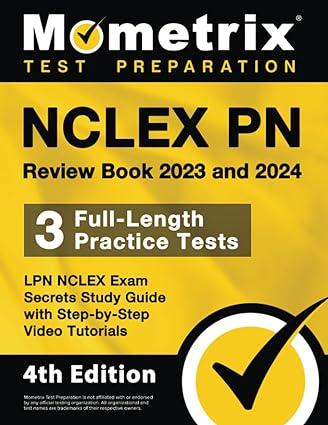 nclex-pn review book 2023 and 2024 lpn nclex exam secrets study guide with step by step video tutorials 4th