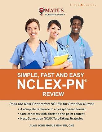 simple fast and easy nclex-pn review pass the next generation nclex for practical nurses 1st edition mr. alan