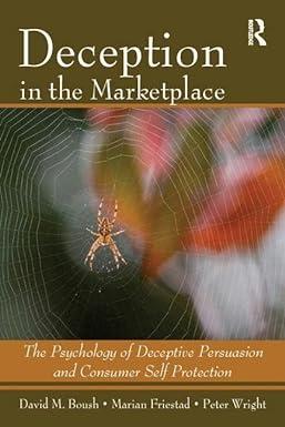 deception in the marketplace the psychology of deceptive persuasion and consumer self protection 1st edition