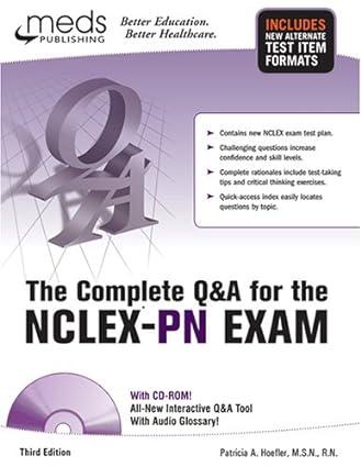 the complete q and a for the nclex-pn exam 3rd edition patricia a. hoefler 1565335082, 978-1565335080