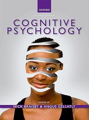 cognitive psychology 2nd edition nick braisby, angus gellatly 0199236992, 978-0199236992