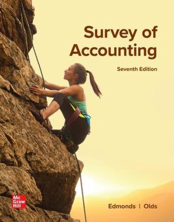 survey of accounting 7th edition thomas edmonds, philip olds 1264442971, 9781264442973