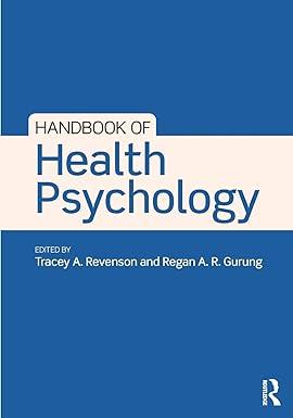 handbook of health psychology 1st edition tracey a. revenson 1138052825, 978-1138052826