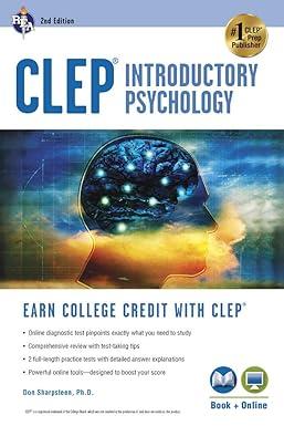 clep introductory psychology 2nd edition don j. sharpsteen ph.d. 0738610178, 978-0738610177