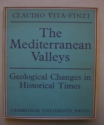 the mediterranean valleys geological changes in historical times 1st edition claudio vita-finzi 0521073553,